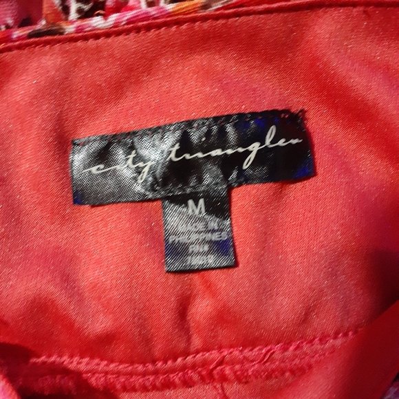 City Triangles One Shoulder Layered Dress sz.M - Picture 3 of 5